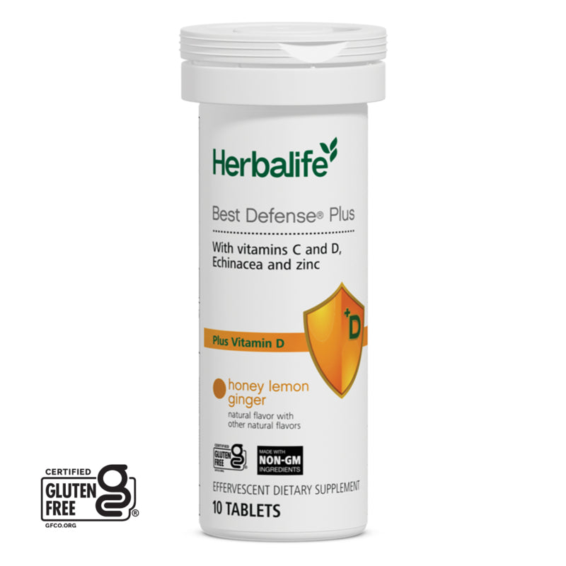 Best Defense® Plus: Honey Lemon Ginger 10 Tablets per Tube